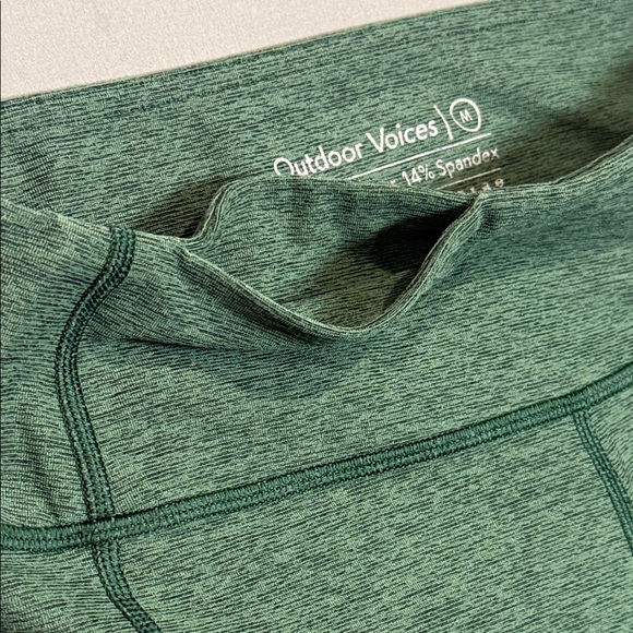 Outdoor Voices Green High-Rise Leggings Sz M Athleisure - Picture 5 of 9